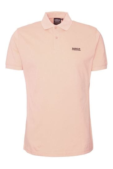 Barbour t shirt store mens Pink