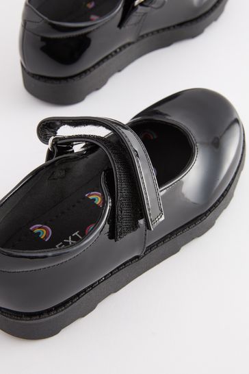 Buy Black Patent Junior School Mary Jane Shoes from Next USA