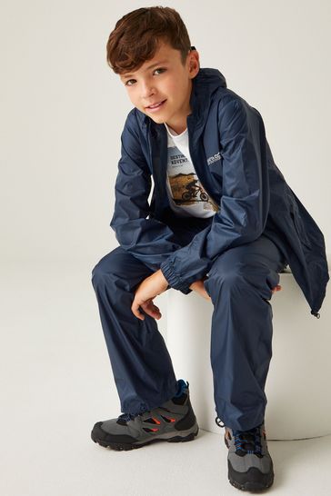 Buy Regatta Navy Kids Waterproof Pack It Jacket III from Next Luxembourg