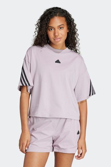 adidas Purple Sportswear Future Icons 3-Stripes T-Shirt