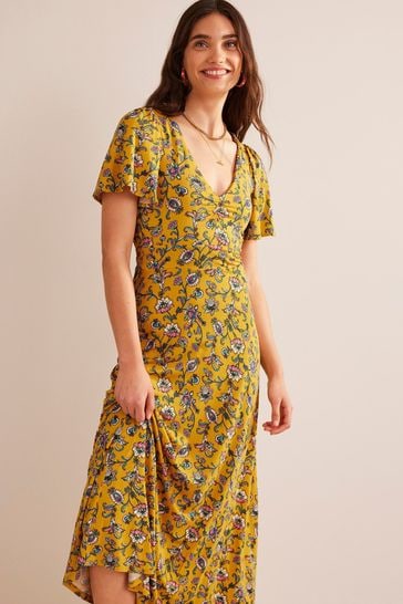 Boden yellow dress 2025