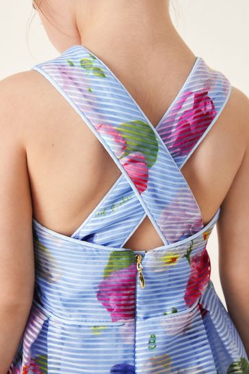 Baker blue new arrivals and white dress
