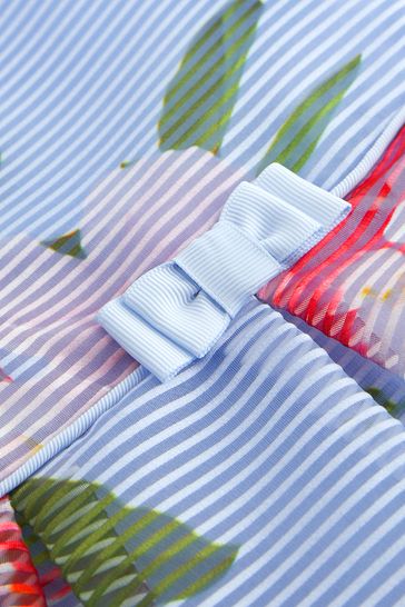 Ted baker blue and white striped dress discount