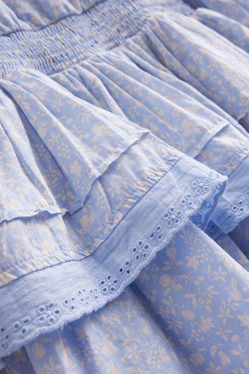 Boden blue lace dress 2025