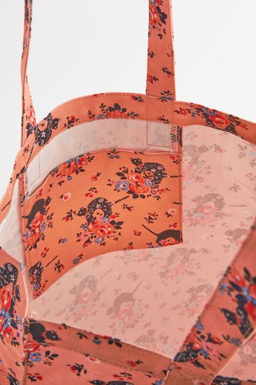 Buy Cath Kidston Orange Scaredy Cat Large Coated Bookbag from Next Cyprus