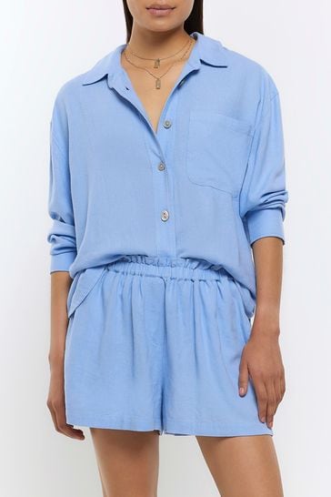 River island blue shorts 2025