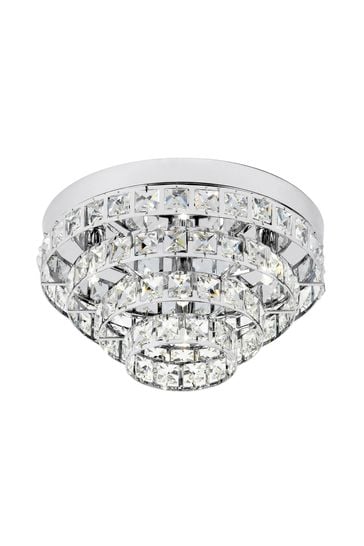 Gallery Home Chrome Louise Ceiling Light Lamp