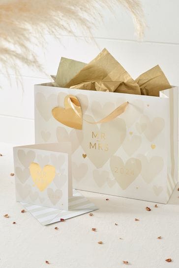 White Established In Wedding Gift Bag