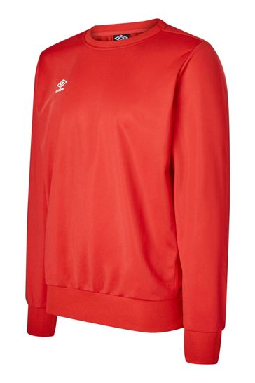 Umbro Red Junior Club Essential Poly Sweatshirt