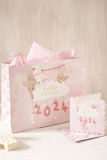 New baby girl gift bag clearance