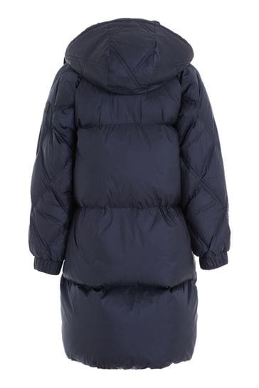 Tommy Hilfiger Kids Blue Long Quilted Puffer Coat