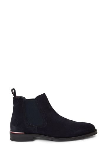 Tommy Hilfiger Blue Chelsea Boots