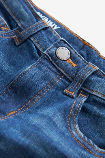 Blue Skinny Fit Cotton Rich Stretch Jeans 3 17yrs