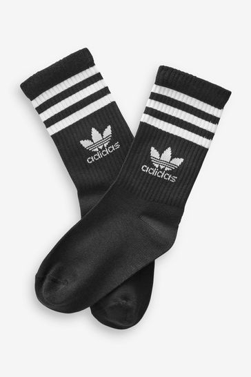Buy adidas Originals Black Mid Cut Crew Socks 3 Pack from Next Netherlands