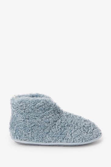 Blue Next Super Snuggle Recycled Faux Fur Boot Slippers