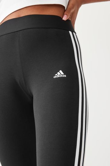 Buy adidas Black Sportswear 3 Stripes Leggings from the Next UK online shop