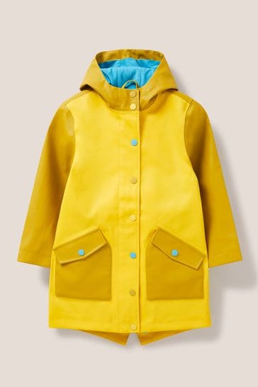 White Stuff Yellow Rain Coat