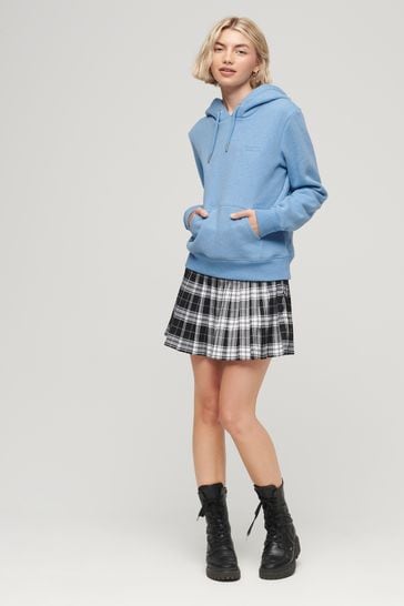 Superdry light top blue hoodie