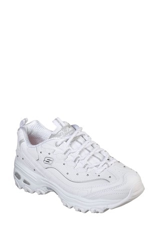 skechers d'lites beige