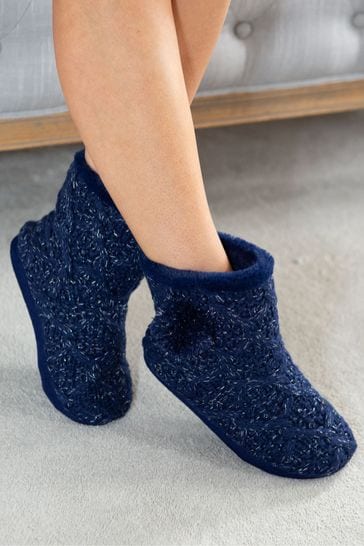 Glitter hotsell slipper boots