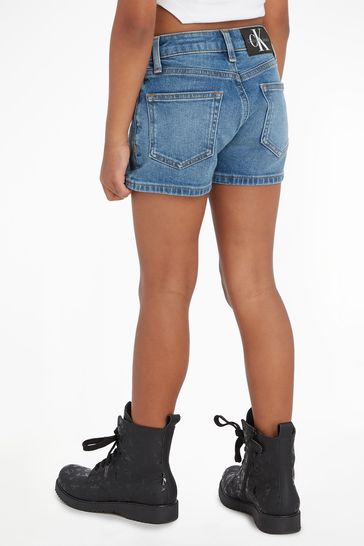 High rise blue jean shorts 2025