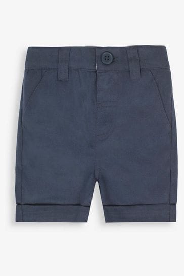 JoJo Maman Bébé Navy Blue Twill Chino Shorts