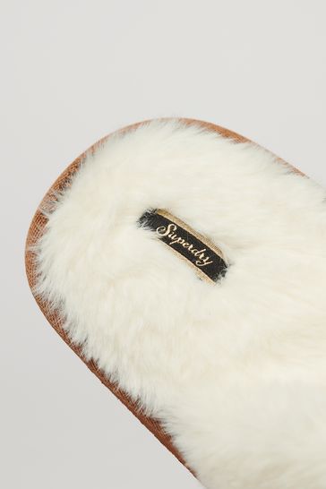 Superdry Brown Mule Slippers