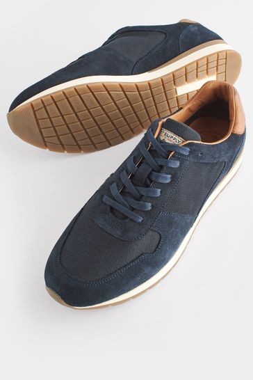Navy suede trainers mens cheap