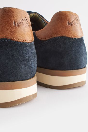 Navy suede trainers outlet