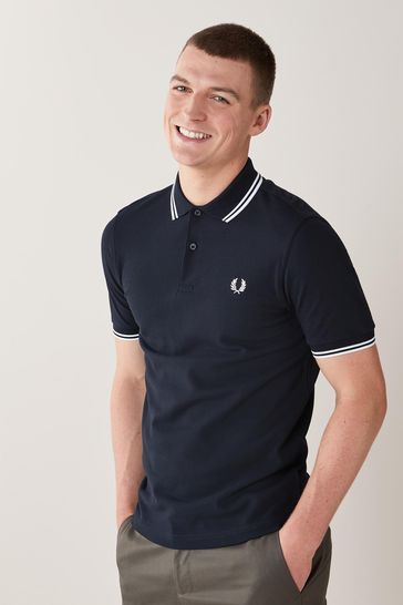 jurk van via Buy Fred Perry Mens Twin Tipped Polo Shirt from Next Netherlands