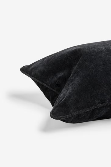 Black velour hot sale cushion