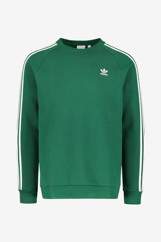 adidas green crew neck sweatshirt
