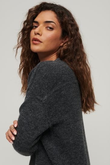Buy Superdry Grey V Neck Knit Jumper Dress from Next Hungary