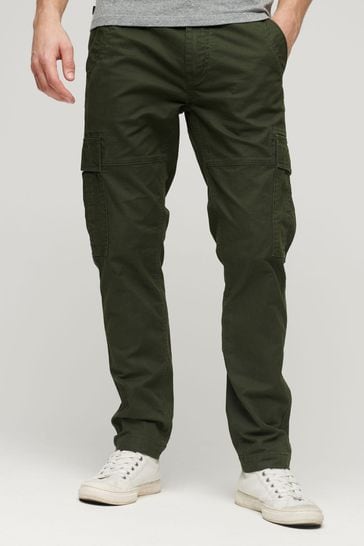 Superdry Olive Green Core Cargo Trousers