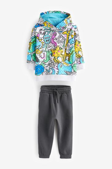 Graffiti hoodie top set