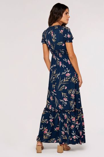 Apricot smock maxi shop dress