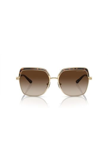 Michael Kors Gold Greenpoint Metal Framed Sunglasses