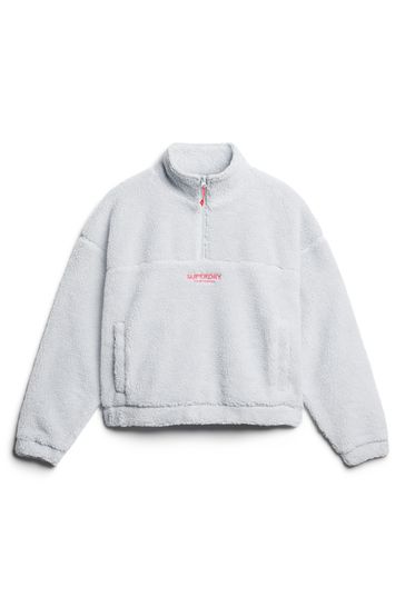 Borg half cheap zip sweatshirt