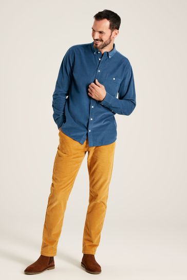 Joules Miller Blue Classic Fit Cord Shirt