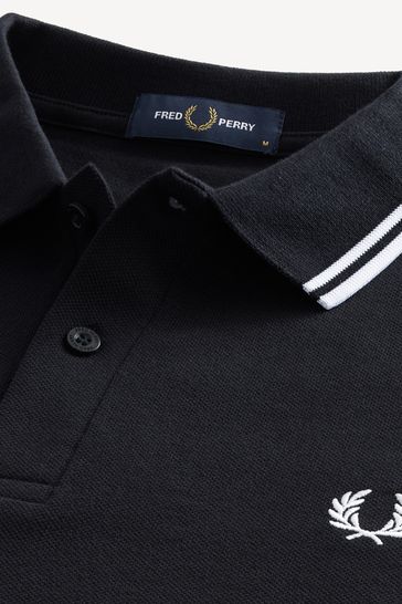 Buy Black White Fred Perry Mens Twin Tipped 100 Cotton Polo Shirt from Next Poland