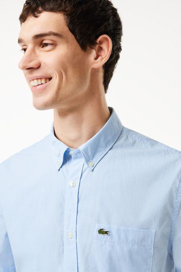 Lacoste gingham shirt online