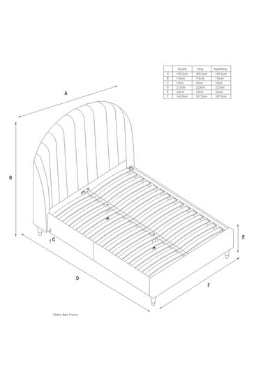 Opulent Velvet Blush Pink Stella Upholstered Bed Bed Frame