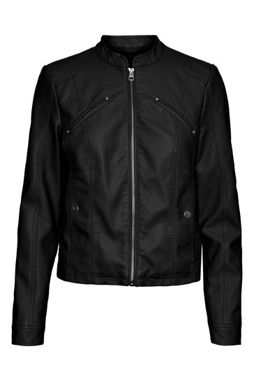 Vero moda faux leather top biker jacket