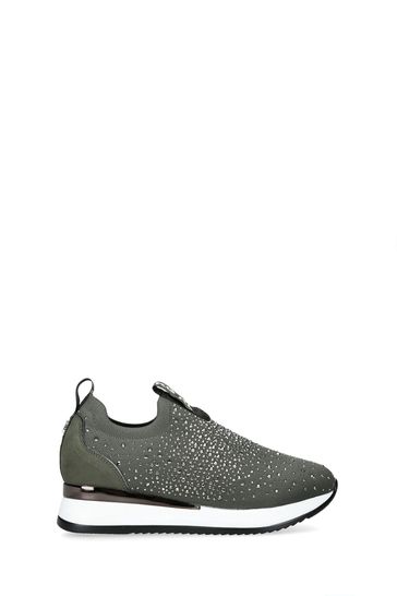 Kurt geiger on sale black sparkly trainers