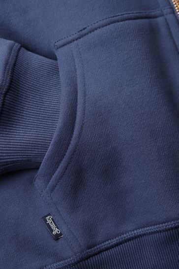 Buy Superdry Mariner Navy Essential Logo Zip Hoodie from Next Luxembourg