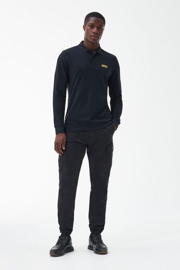 Barbour international long sleeve polo shirt discount
