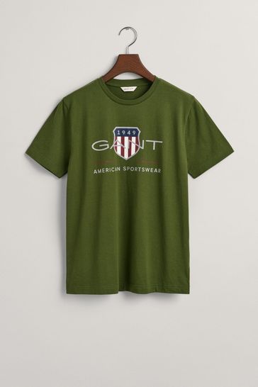 GANT Archive Shield Logo Black T-Shirt