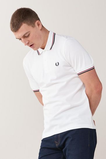 Fred Perry Mens Twin Tipped Polo Shirt