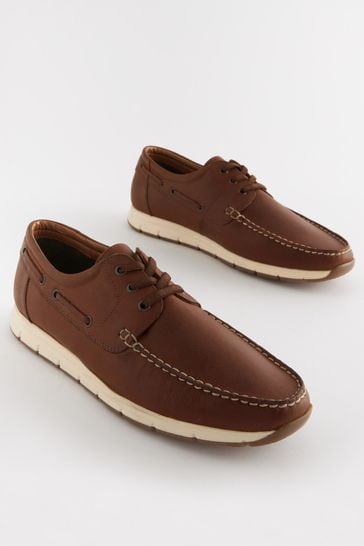 Tan/Brown Motionflex Boat Shoes