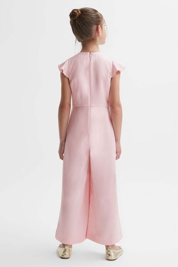 Buy Reiss Pink Ally Junior Knot Detail Jumpsuit from Next Luxembourg